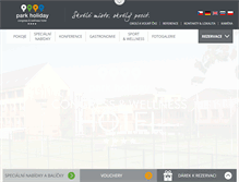 Tablet Screenshot of hotelparkholiday.cz